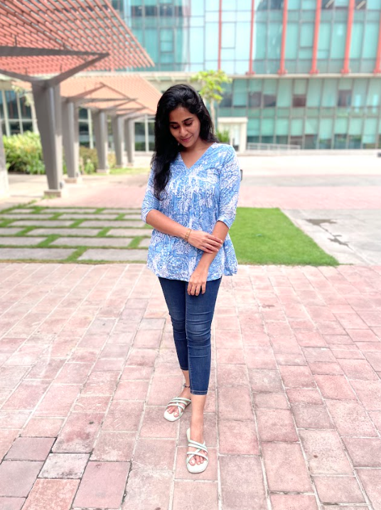 light blue inverted yoke short