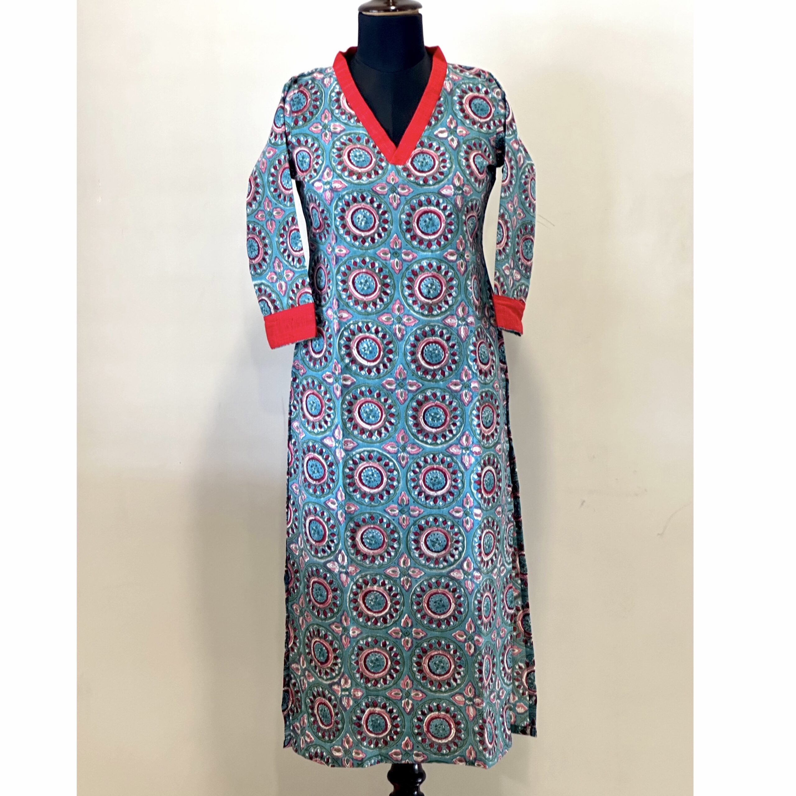 Blue rangoli kurta - Image 2