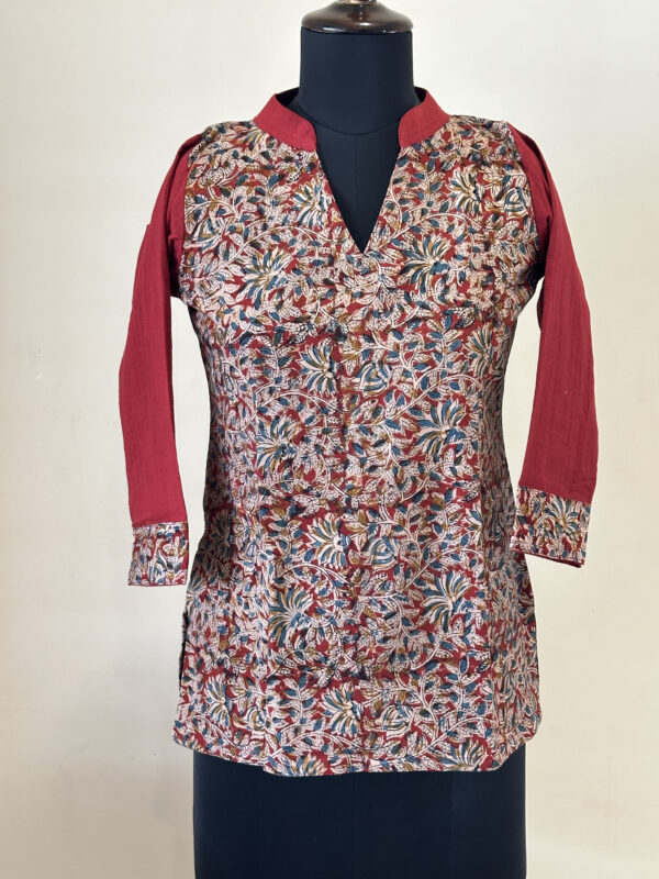 Kalamkari short top