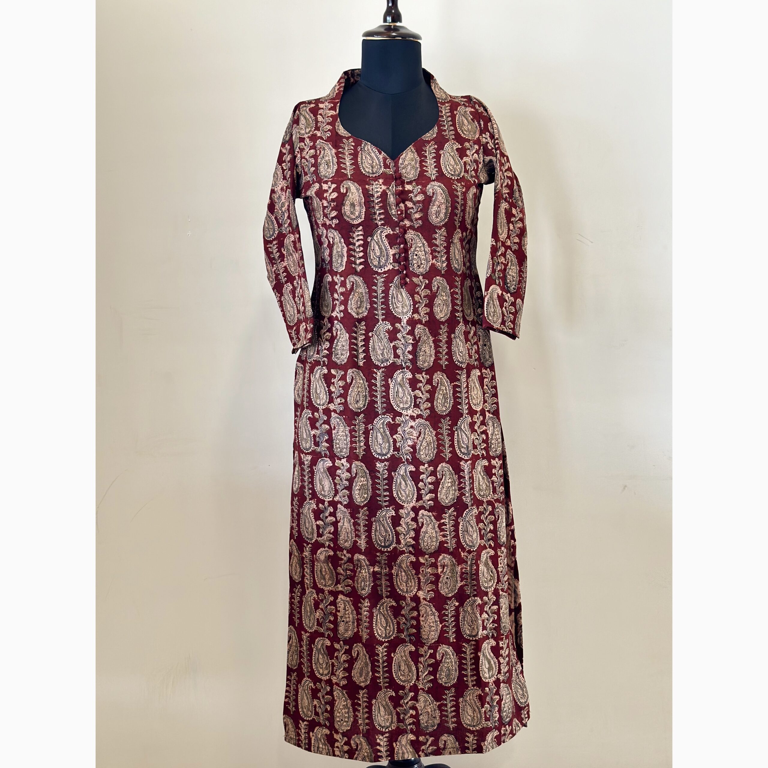 Maroon mango kalamkari Kurta