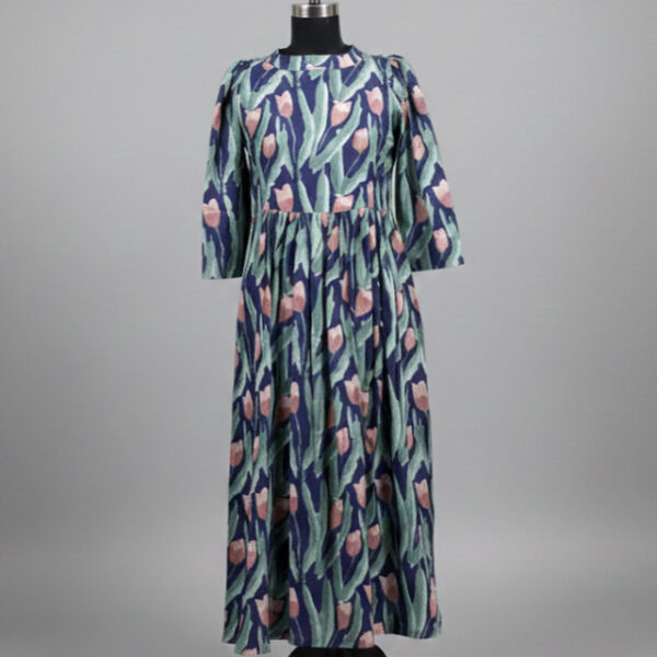 Navy blue tulip maxi