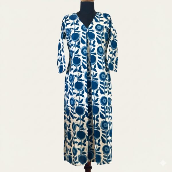 Indigo floral kurta