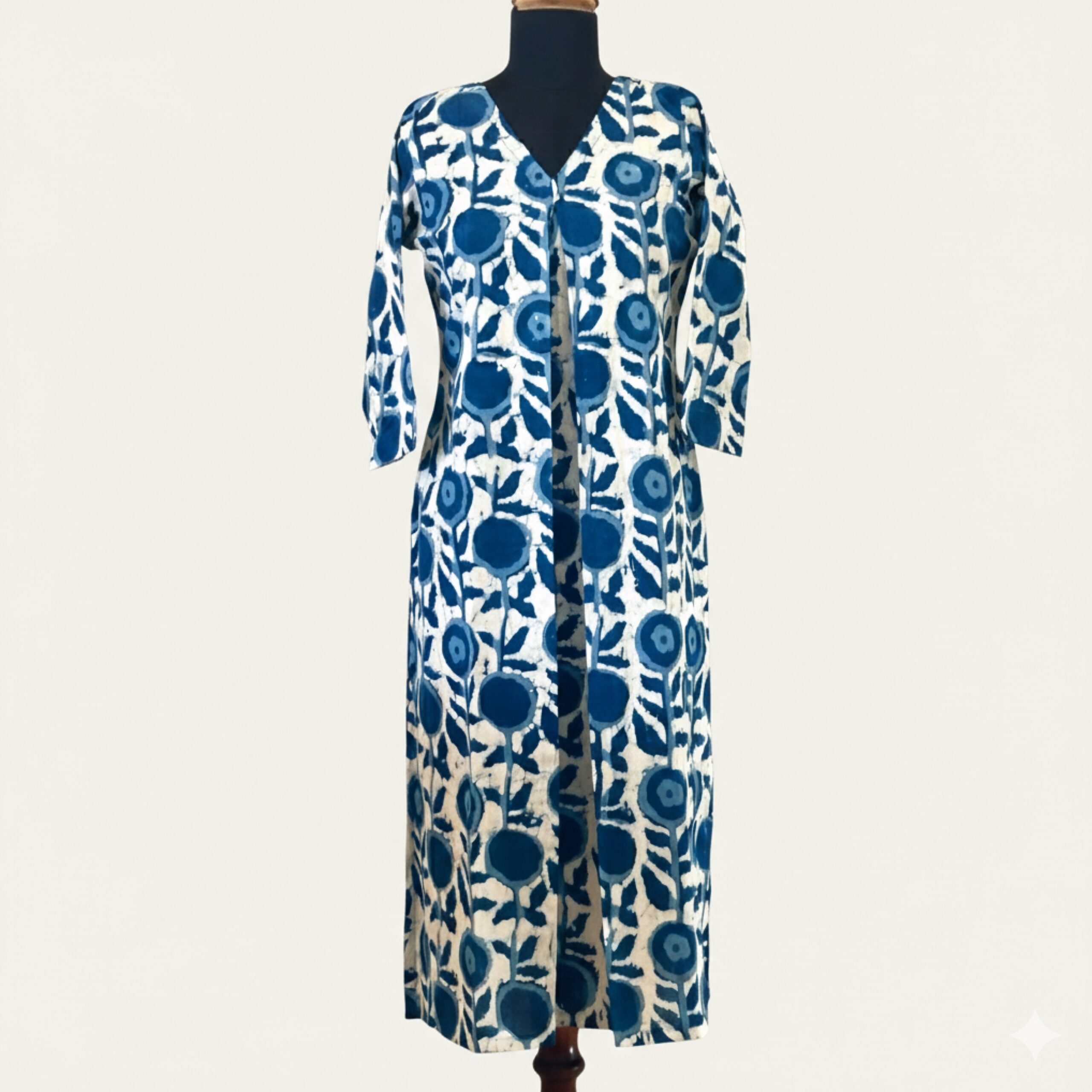Indigo floral kurta