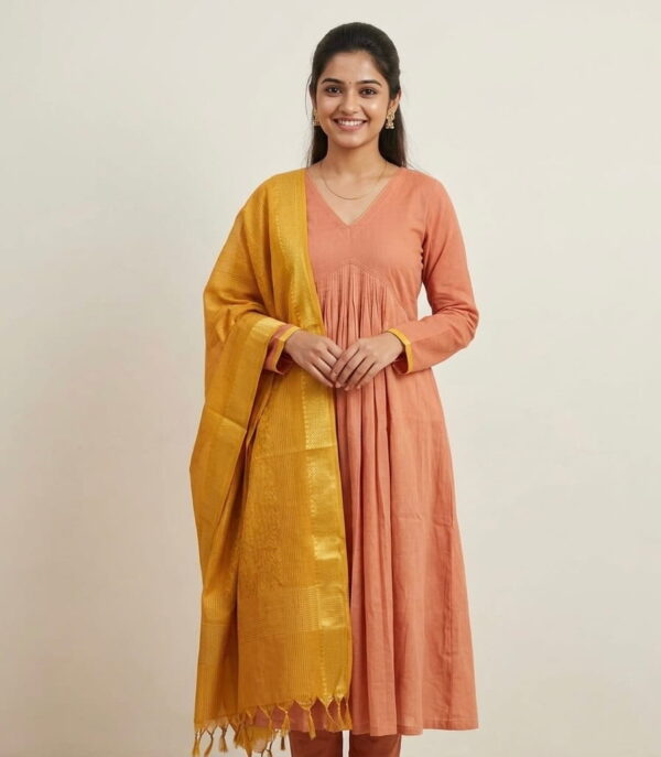 Coral mangalgiri 2 piece set