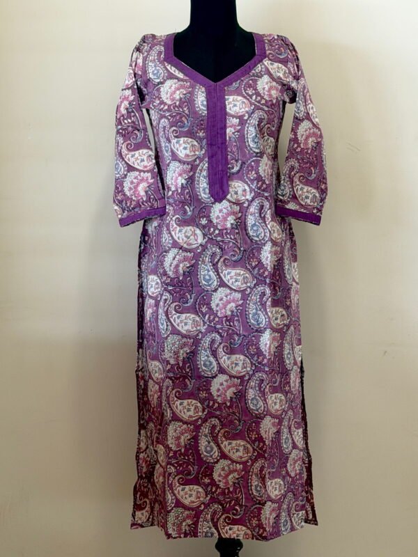 Purple mango kurta